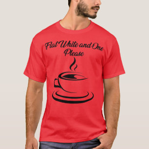 Kaffe, vitt och ett som är optimerat för blekning t shirt