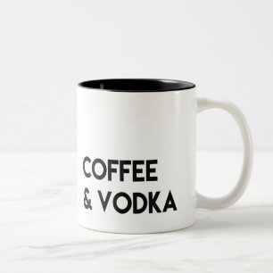 Kaffe- & Vodkamugg, rolig gåva, vid LemonMilk Två-Tonad Mugg
