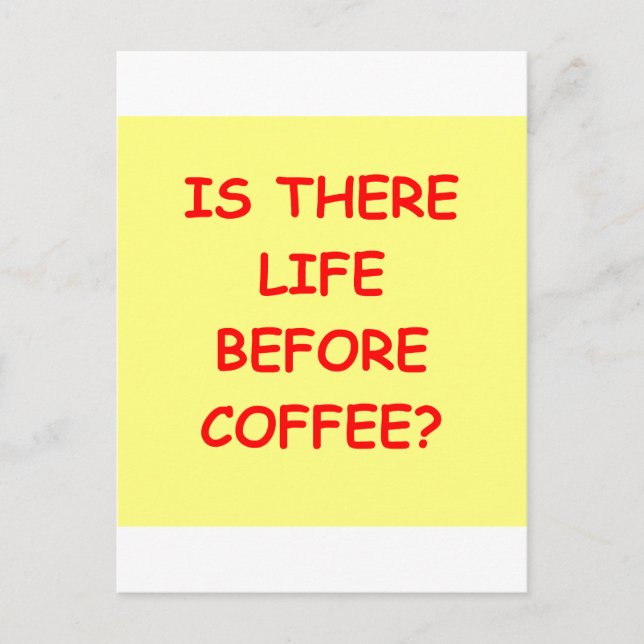 kaffe vykort (Framsida)