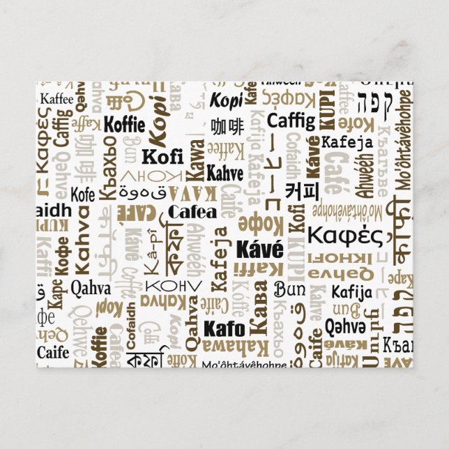 Kaffe Vykort (Framsida)