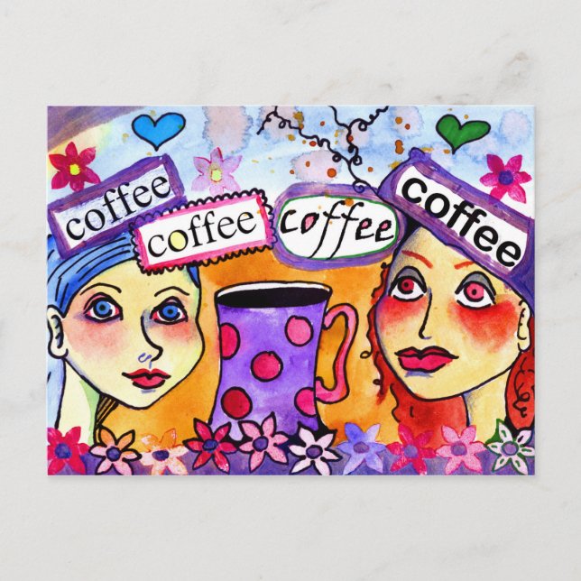 kaffe vykort (Framsida)