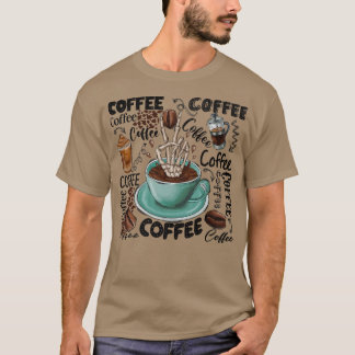 Kaffe Western kaffe Skeleton Hand Coffee Älskare T Shirt