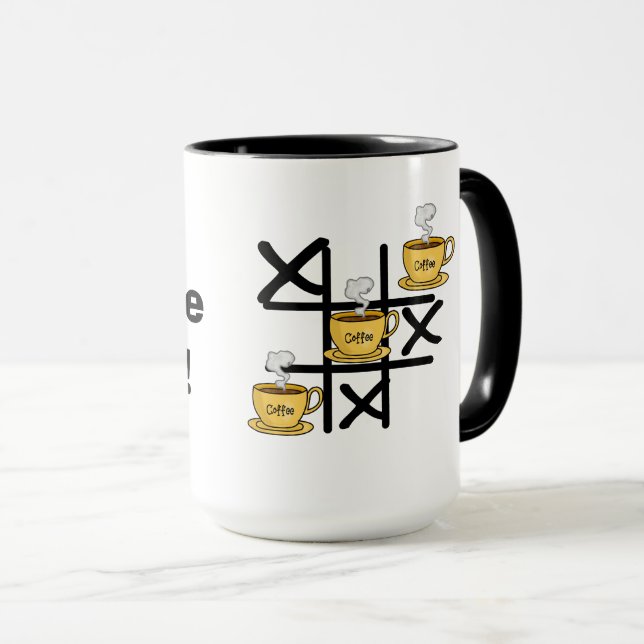 Kaffe Wins Tic Tac Toe Mugg (Framsida höger)