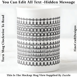 Kaffeadressbok Gömt Message Funny Novelty 111B Benporslin Mugg