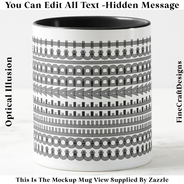 Kaffeadressbok Gömt Message Funny Novelty 111B Mugg (Skapare uppladdad)