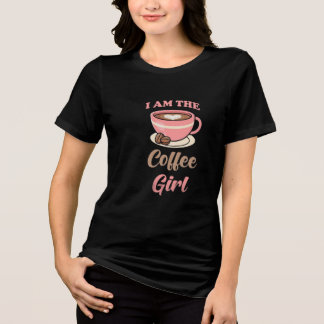 Kaffeälskar Tjej Söt Kaffeberoende Estetisk T-Shir T Shirt