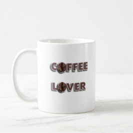 Kaffeälskardesign med riktiga bönor kaffemugg