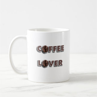 Kaffeälskardesign med riktiga bönor kaffemugg