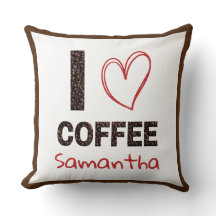 Kaffeälskare Anpassat Namn Kaffebohnedesign