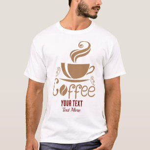 Kaffeälskare Design – Minimalistisk Kaffekopp Graf T Shirt