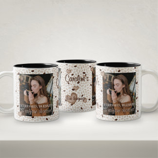 Kaffeälskare Foto Namn Kaffe Mugg Present till Hen