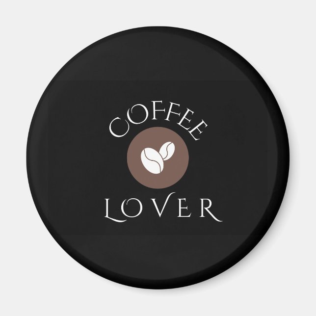Kaffeälskare, Hem, Kontor & Gåvor Magnet (Framsidan)