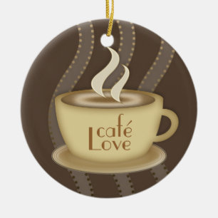 Kaffeälskare Julgransprydnad Keramik