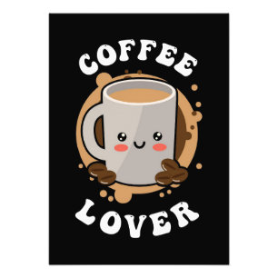 Kaffeälskare Kaffe Cappuccino Älskare Fototryck