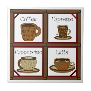 Kaffeälskare Kakelplatta