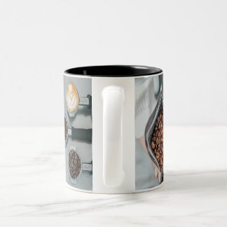 Kaffeälskare Keramikkopp | Lyxig Kaffeebönor & L Två-Tonad Mugg