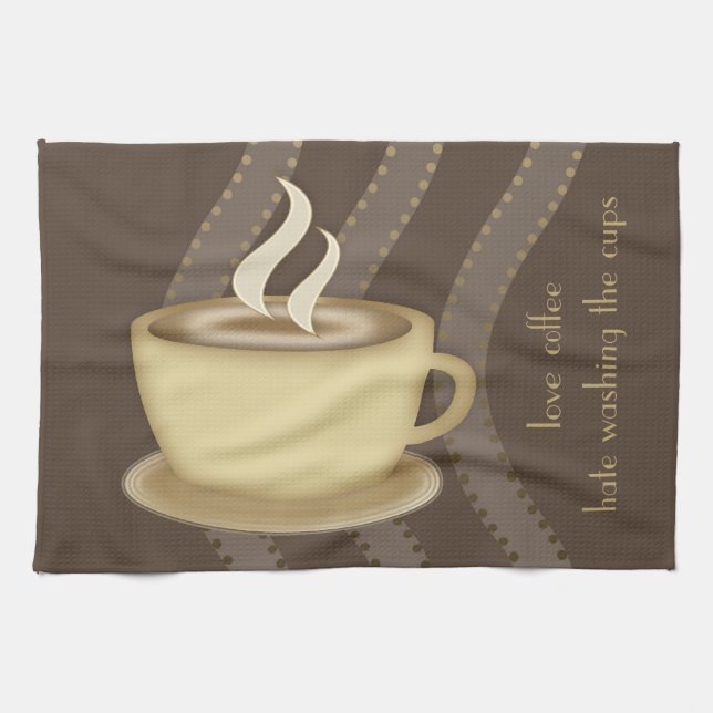 Kaffeälskare Kökshandduk (Horisontell)