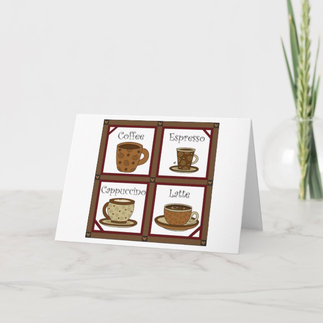 Kaffeälskare Kort (Framsida)