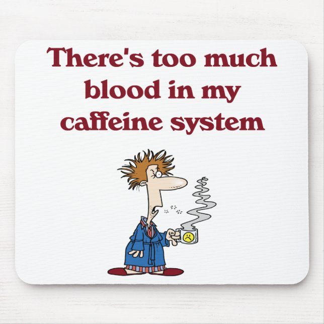 Kaffeälskare Mousepad Musmatta (Framsidan)