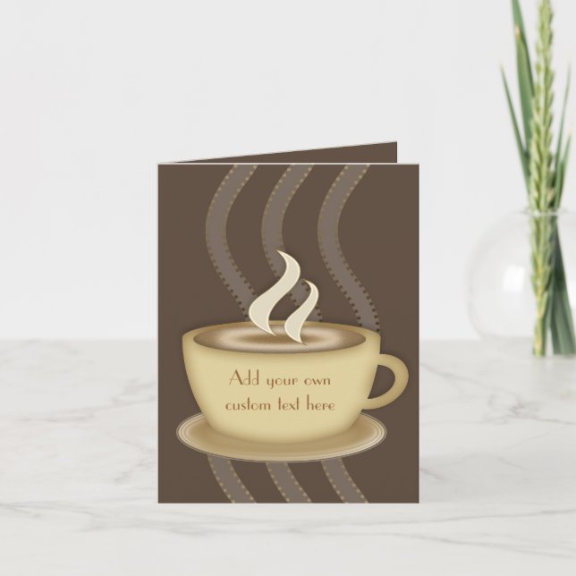 Kaffeälskare Notecards Kort (Framsida)