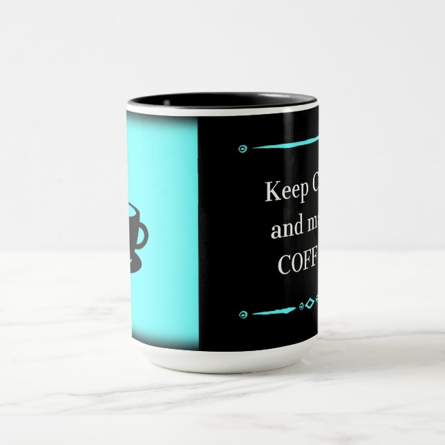 Kaffeälskare Presentmugg – Ta det lugnt och brygg  Mugg (Center)