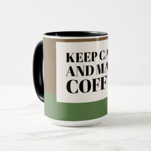 Kaffeälskare Presentmugg – Ta det lugnt och brygg Mugg