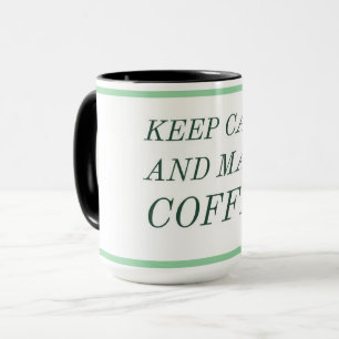Kaffeälskare Presentmugg – Ta det lugnt och brygg Mugg