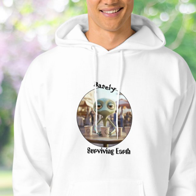 Kaffeälskare Sci-Fi Humor Tröja Hoodie (Skapare uppladdad)