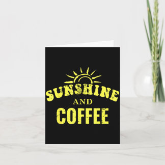 Kaffeälskare _ solsken och kaffe retro stil kort