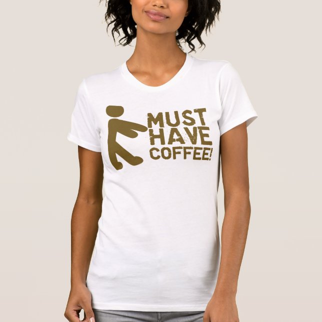 Kaffeälskare T Shirt (Framsida)