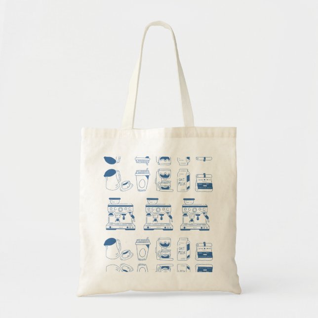 Kaffeälskare tote-bag tygkasse (Framsidan)