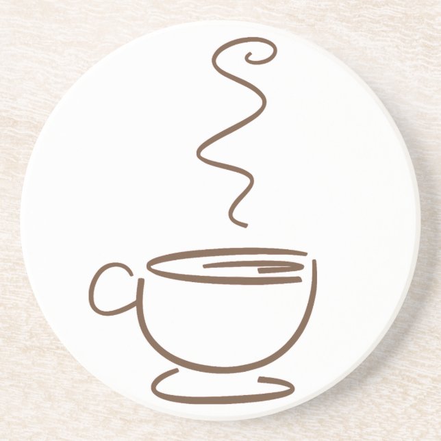 Kaffeälskarens sandsten Coaster Underlägg (Framsidan)