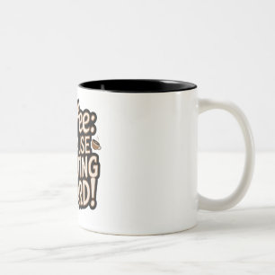 Kaffeälskares "Att Vara Vuxen Är Svårt"-Mugg Två-Tonad Mugg