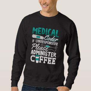 Kaffeassistent för läkarkodare, ICD-kodning Lång Ärmad Tröja