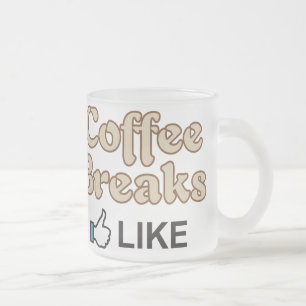 KaffeAvbrott-Något liknande frostad Glass mugg