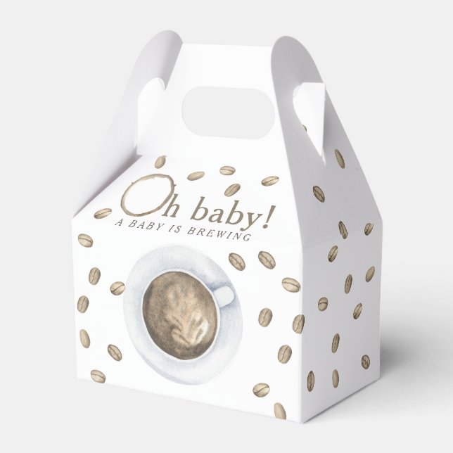 Kaffebabydusch - A baby brinner Presentaskar (Framsidan Sidan)