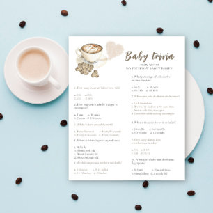 Kaffebabydusch - Baby Trivia-spelet
