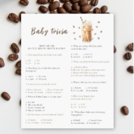Kaffebabydusch - Baby Trivia-spelet