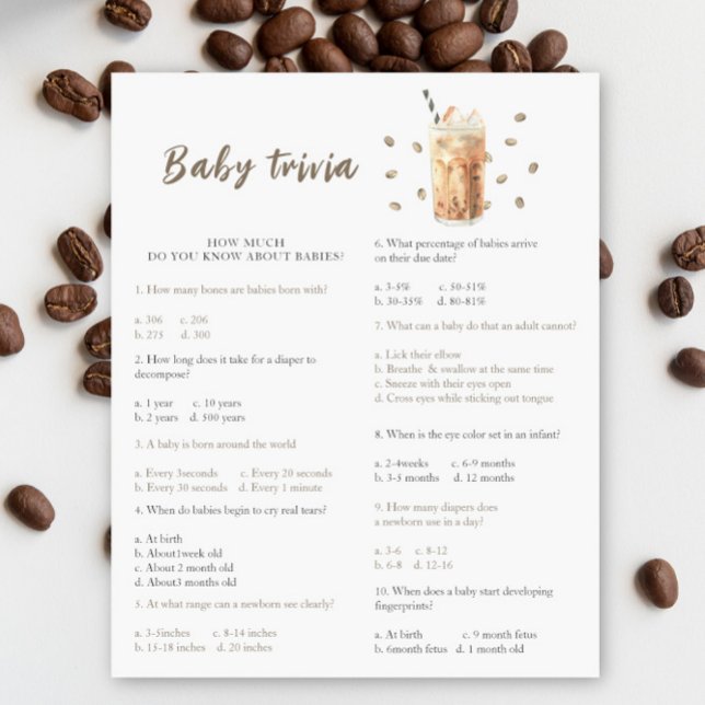 Kaffebabydusch - Baby Trivia-spelet (Skapare uppladdad)