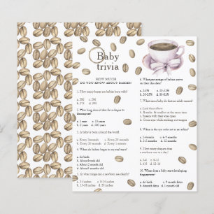 Kaffebabydusch - Baby Trivia-spelet