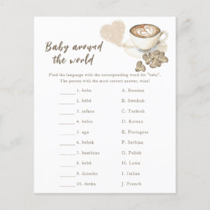 Kaffebabydusch - Baby värld runt-vilt