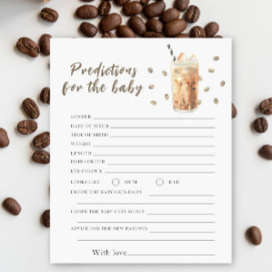 Kaffebabydusch - förutsägelser och råd från baby
