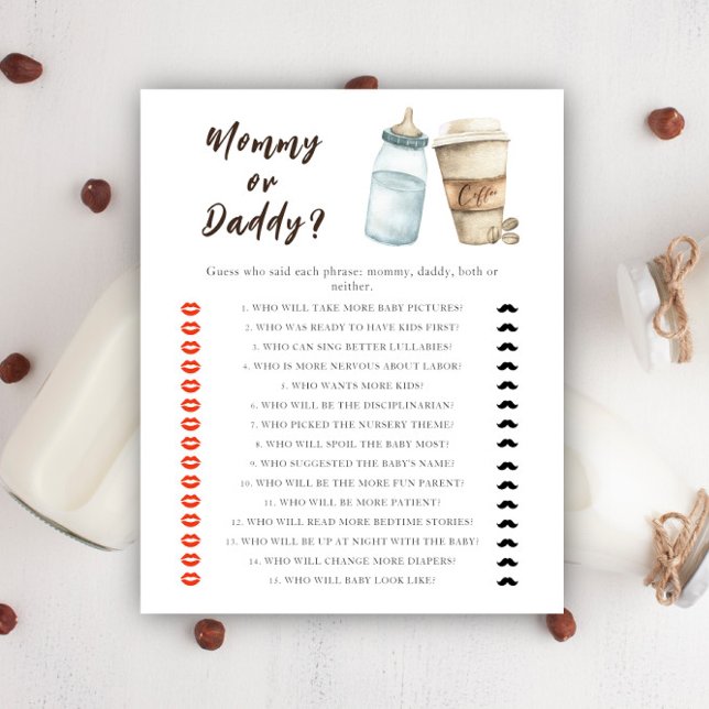 Kaffebabydusch - mamma- eller pappspel (Skapare uppladdad)