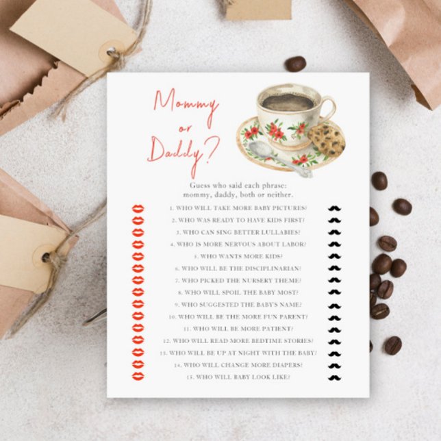 Kaffebabydusch - mamma- eller pappspel (Skapare uppladdad)