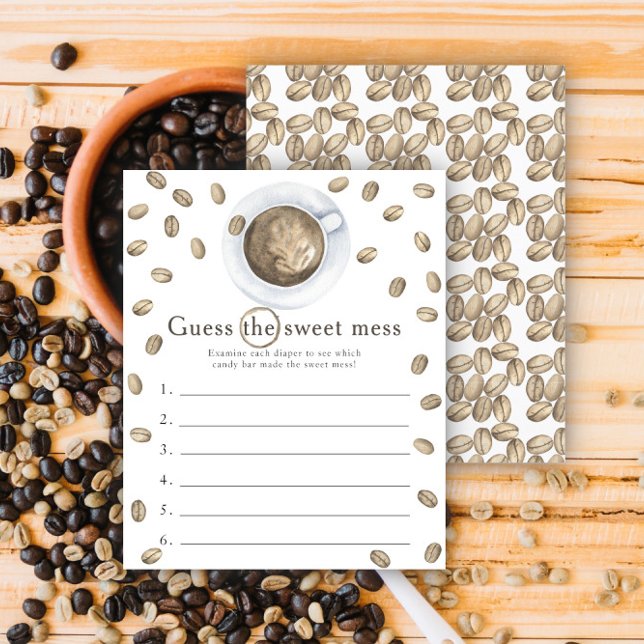 Kaffebabyduschen i baby Gissa det söta  spelet (Skapare uppladdad)