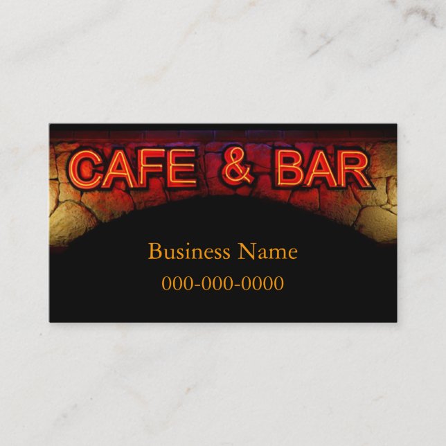 Kaffebar Business-kort Visitkort (Framsida)