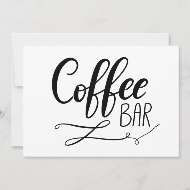 Kaffebar | Enkel Casual Handskriven Skrift (Framsida)