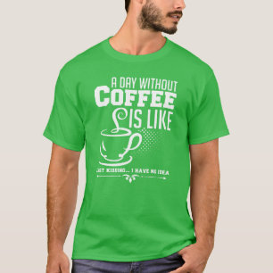 kaffebar kaffelöpare barista Kaffe Koffein present T Shirt
