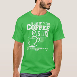 kaffebar kaffelöpare barista Kaffe Koffein present T Shirt