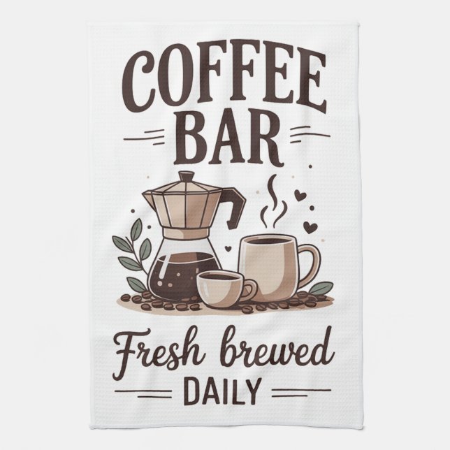 Kaffebar Kökshandduk (Vertikal)